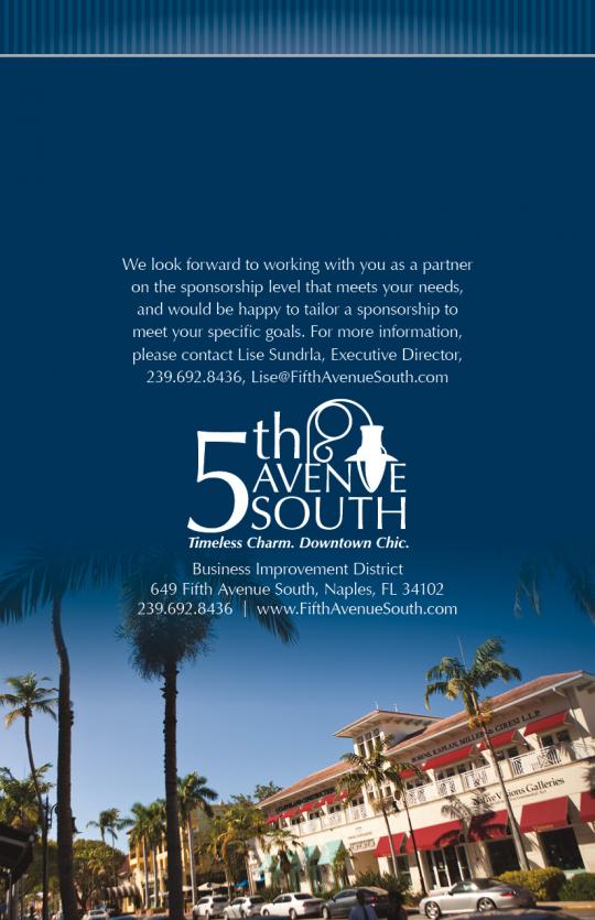 5th Avenue South Corporate Sponsorship Brochure