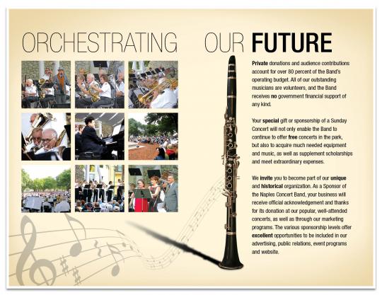 Naples Concert Band Sponsorship Brochure