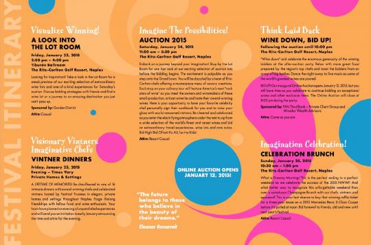 Naples Winter Wine Festival 2015 - Invitation Page