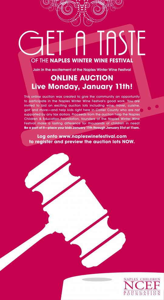 NWWF 2016 - Newspaper Ad for Online Auction