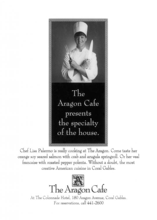 Aragon Cafe at Colonnade Hotel "Speciality of the House"