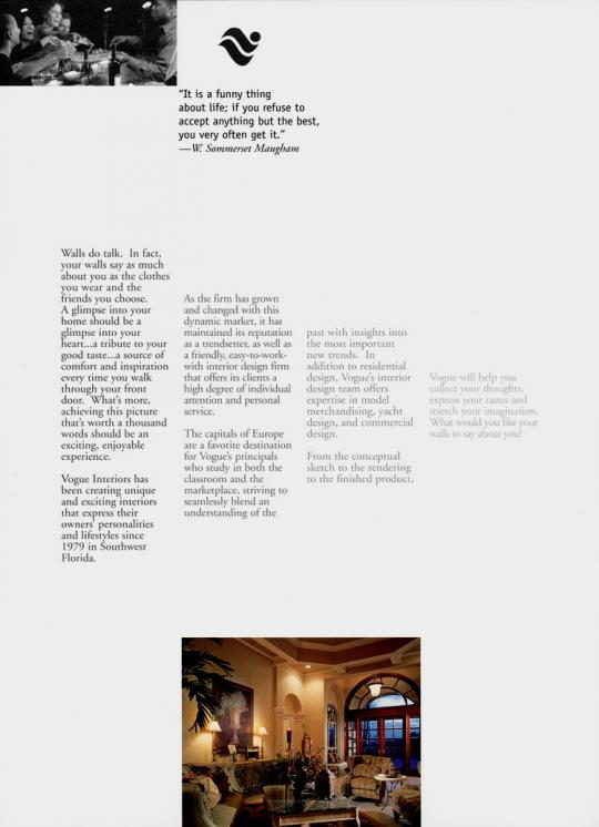 Vogue Interiors Brochure