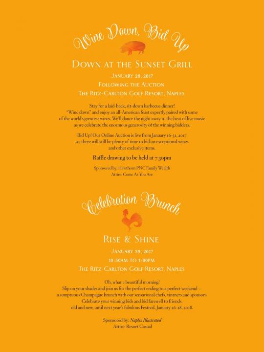 Naples Winter Wine Festival 2017 - Invitation - Wine Down