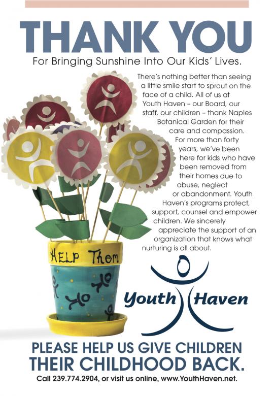 Youth Haven Thanks Naples Botanical Garden